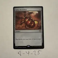 Magic the Gathering Ruby Medallion Commander Masters - Image 1