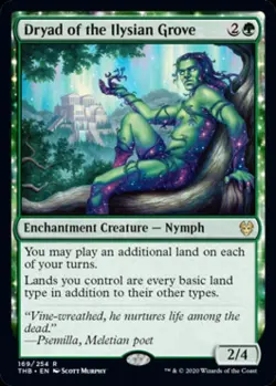 MTG English Dryad of the Ilysian Grove NM Foil Theros Beyond Death - Image 1