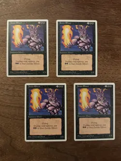 Junun Efreet NM+ 4x NEVER PLAYED MTG Fourth 4th Ed. Magic x4 FREE SHIPPING - Image 1