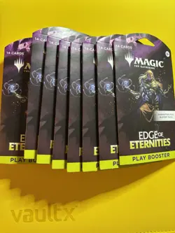 Magic The Gathering Edge Of Eternities Sleeved Booster Pack Lot of 8 NEW - Image 1
