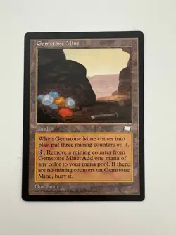 Gemstone Mine MTG Magic the Gathering Card NM Near Mint Weatherlight - Image 1