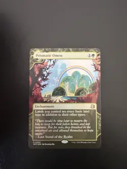 Foil Prismatic Omen Wilds of Eldraine: Enchanting Tales Mtg Rare 60 - Image 1