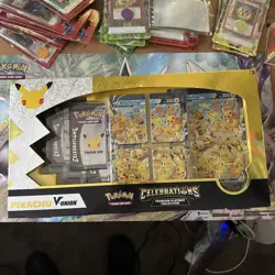 Pokemon TCG Celebrations Pikachu V Union Premium Playmat Collection SEALED new - Image 1