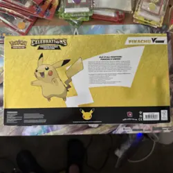 Pokemon TCG Celebrations Pikachu V Union Premium Playmat Collection SEALED new - Image 2