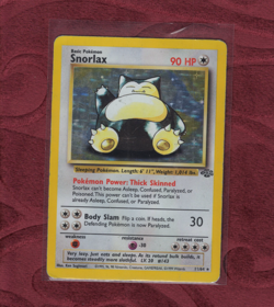 Snorlax Holo 11/64 Pokemon Card Vintage Jungle Set - 1999 WOTC - MP Condition - Image 1