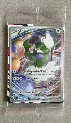 Pokemon TCG S&V White Flare Tornadus SVP 210 ETB Black Star Promo Card Sealed - Image 1