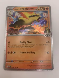 Ethan's Typhlosion 34/182 Pokemon: TCG Destined Rivals Stamped Promo (NM) - Image 3