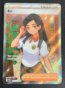 Eri 136/131 Prismatic Evolutions Full Art Ultra Rare Pokemon TCG Card NM - Image 1