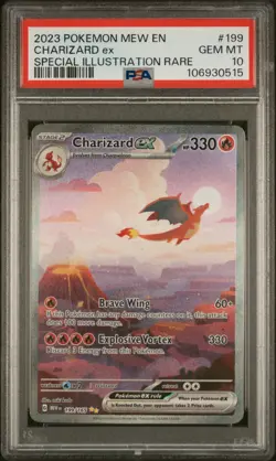 2023 Pokemon Mew EN Special Illustration Rare #199 Charizard ex PSA 10 GEM MINT - Image 1