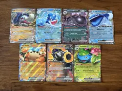 7-Card Lot EX Scarlet & Violet Era English & Japanese Pokemon Cards - NM - Image 1
