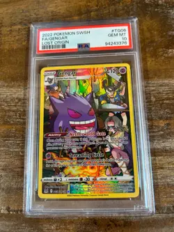 POKEMON 2022 Lost Origin Full Art GENGAR #TG06 PSA 10 Gem Mint RARE - Image 1
