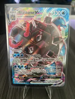 Pokemon TCG Sword & Shield Blastoise VMAX SWSH103 Promo Full Art Holo Card NM - Image 2