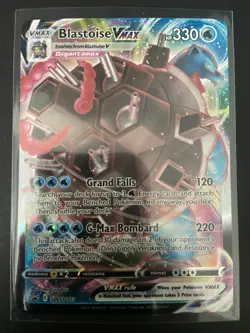Pokemon TCG Sword & Shield Blastoise VMAX SWSH103 Promo Full Art Holo Card NM - Image 3