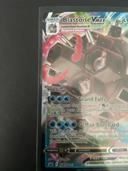 Pokemon TCG Sword & Shield Blastoise VMAX SWSH103 Promo Full Art Holo Card NM - Image 4