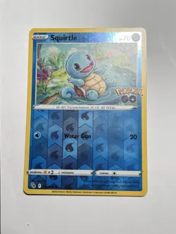 Pokemon TCG Squirtle Pokemon GO 015/078 Reverse Holo Common NM - Image 1