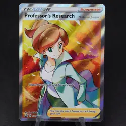 Professor's Research SWSH152 Black Star Promo Full Art Trainer Pokemon TCG Card - Image 1