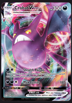 Crobat VMAX 045/072 Holo Shining Fates Pokemon TCG Card NM - Image 1