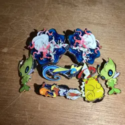 7 Official Pokemon Pins Pikachu,Celebi,Hisuian Zoroark,inteleon,and Cinderace - Image 5