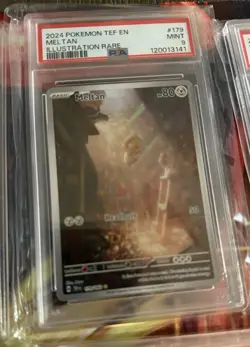 2024 POKEMON TEF EN-TEMPORAL FORCES ILLUSTRATION RARE #179 MELTAN PSA 9 - Image 1