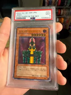 PSA 9 2003 YU-GI-OH! JINZO Sanctuary in the sky Japanese JPN 308-057 Ultimate - Image 1