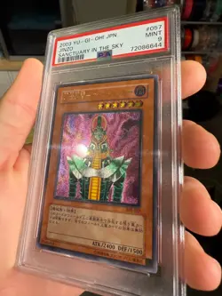 PSA 9 2003 YU-GI-OH! JINZO Sanctuary in the sky Japanese JPN 308-057 Ultimate - Image 2