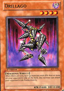 Drillago - IOC-026 - Rare - 1st Edition NM YuGiOh! Invasion of Chaos - Image 1