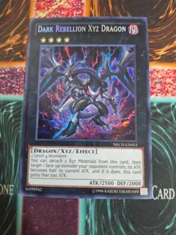 Yu-Gi-Oh! Dark Rebellion Xyz Dragon NECH-EN053 Secret Rare Unlimited Near Mint - Image 1
