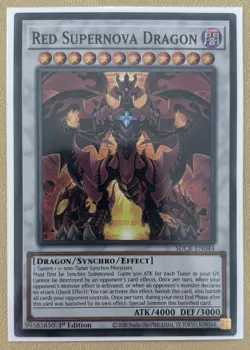 Yu-Gi-Oh! Red Supernova Dragon SDCK-EN044 Super Rare 1st Ed - Image 1