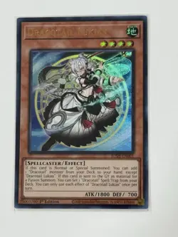 Yu-Gi-Oh! TCG DRACOTAIL LUKIAS Ultra Rare Jush-EN 001 1st Edition - Image 1