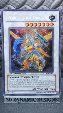 | Yugioh Power Tool Dragon CT06-EN001 Secret Rare 2009 Collectors Tin PL 🔥 | - Image 1