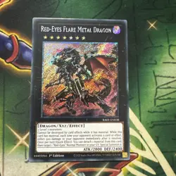 Yugioh! Red-Eyes Flare Metal Dragon RA01-EN038 Secret Rare 1st Edition NM - Image 1