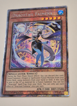 Dracotail Faimena 1st Edition Starlight Rare JUSH-EN002 Yu-Gi-Oh! - Image 3