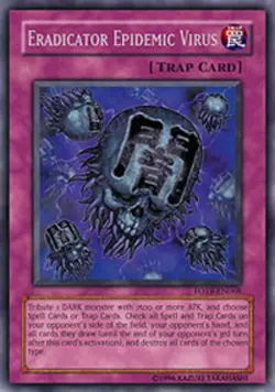 DAMAGED x 1 Eradicator Epidemic Virus - FOTB-EN068 - Secret Rare - Unlimited Edi - Image 1