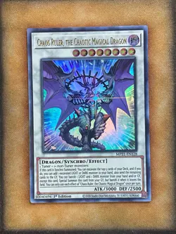 Yugioh Chaos Ruler, the Chaotic Magical Dragon MP21-EN128 Ultra Rare 1st Ed NM - Image 1