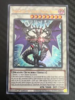 Yugioh Chaos Ruler, the Chaotic Magical Dragon MP21-EN128 Ultra Rare 1st Ed NM - Image 1
