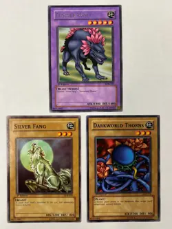 Yugioh LOB-107 Flower Wolf 1st Ed. Vintage Original Mint out of Pack + Monsters - Image 1