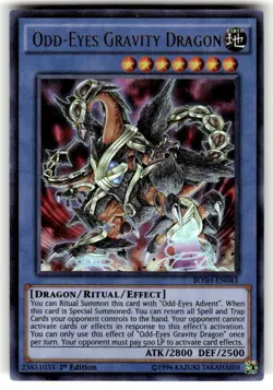 Yugioh Odd-Eyes Gravity Dragon BOSH-EN043 Ultra Rare NM - Image 1