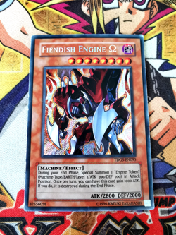 Fiendish Engine Omega tdgs-en095 Unltd Ed (HP) Secret Rare Yu-Gi-Oh! - Image 1