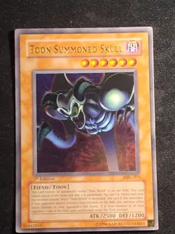 Toon Summoned Skull MRL-073 1st Edition Ultra Rare Yu-Gi-Oh Card Played MP - Image 1