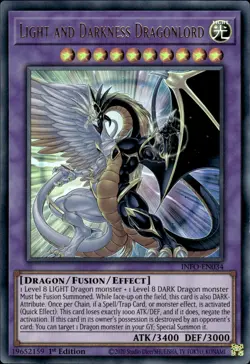 Light & Darkness Dragonlord - Ultra Rare 1st Edition INFO-EN034 - NM - YuGiOh - Image 1