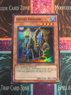 Yu-Gi-Oh! Gishki Shadow HA05-EN036 1st Edition Super Rare NM - Image 1