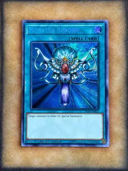 Yugioh Monster Reborn TN19-EN011 Secret Rare Limited Edition NM - Image 1