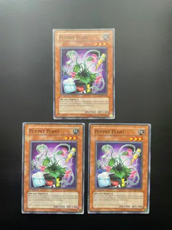 Yugioh Puppet Plant STON-EN022 Common 1st Edition Damaged X3 - Image 1