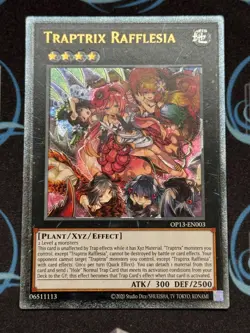 Yugioh Traptrix Rafflesia Ultimate Rare OP13-EN003 EU PRINT - Image 1