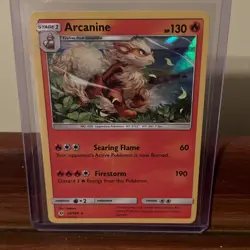 Arcanine 22/149 Holo Rare NM - Pokemon Sun & Moon Base Set - Image 1
