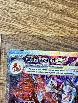 Pokemon TCG Charizard EX Paldean Fates Holo Card 234/091 - Image 2