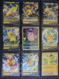 Pokemon Pikachu Ultra Pro Binder With 219 Cards plus 13 extra cards - Image 3