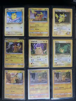 Pokemon Pikachu Ultra Pro Binder With 219 Cards plus 13 extra cards - Image 4