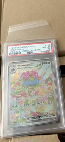 Pokemon TCG Venusaur EX Scarlet & Violet 198/165 PSA 10 - Image 1