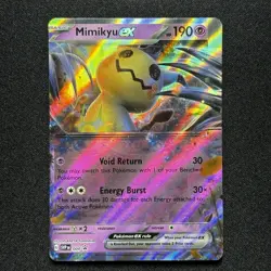 Pokemon Mimikyu EX #004 BSP Holo NM MISALIGNMENT ERROR + ALIGNMENT DOT - Image 1